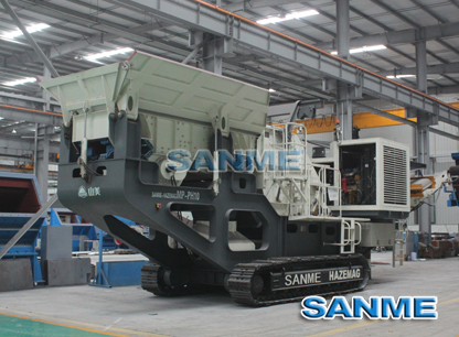 履帶式移動反擊制砂機